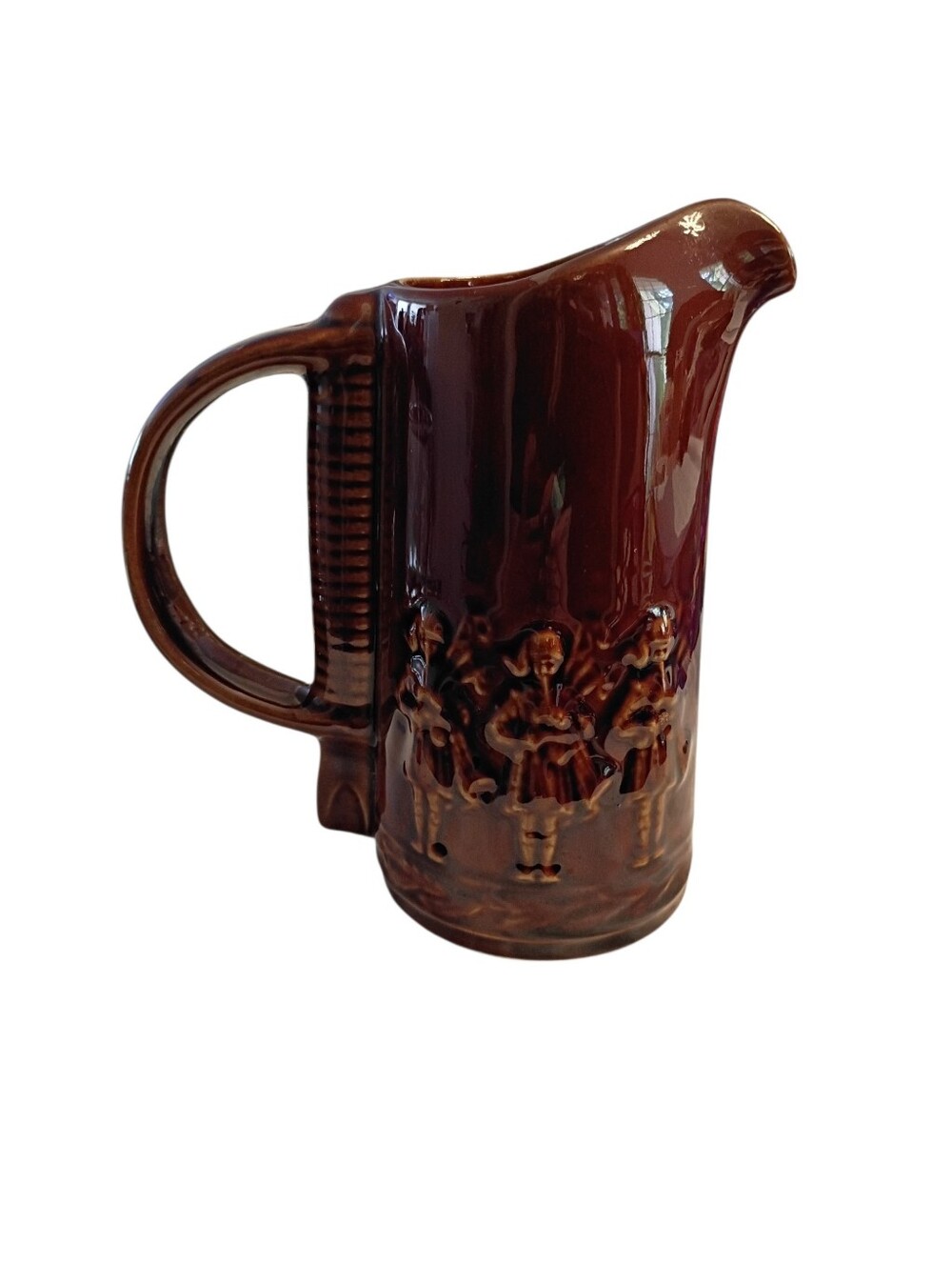 Vintage Seagrams "100 Pipers" Scotch Whiskey Ceramic Pitcher 24oz
